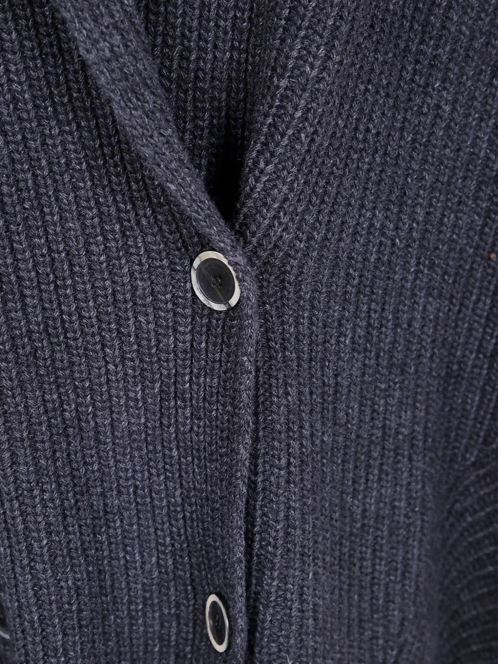 Semicouture Vest met sjaalkraag en dubbele rij knopen Grijs