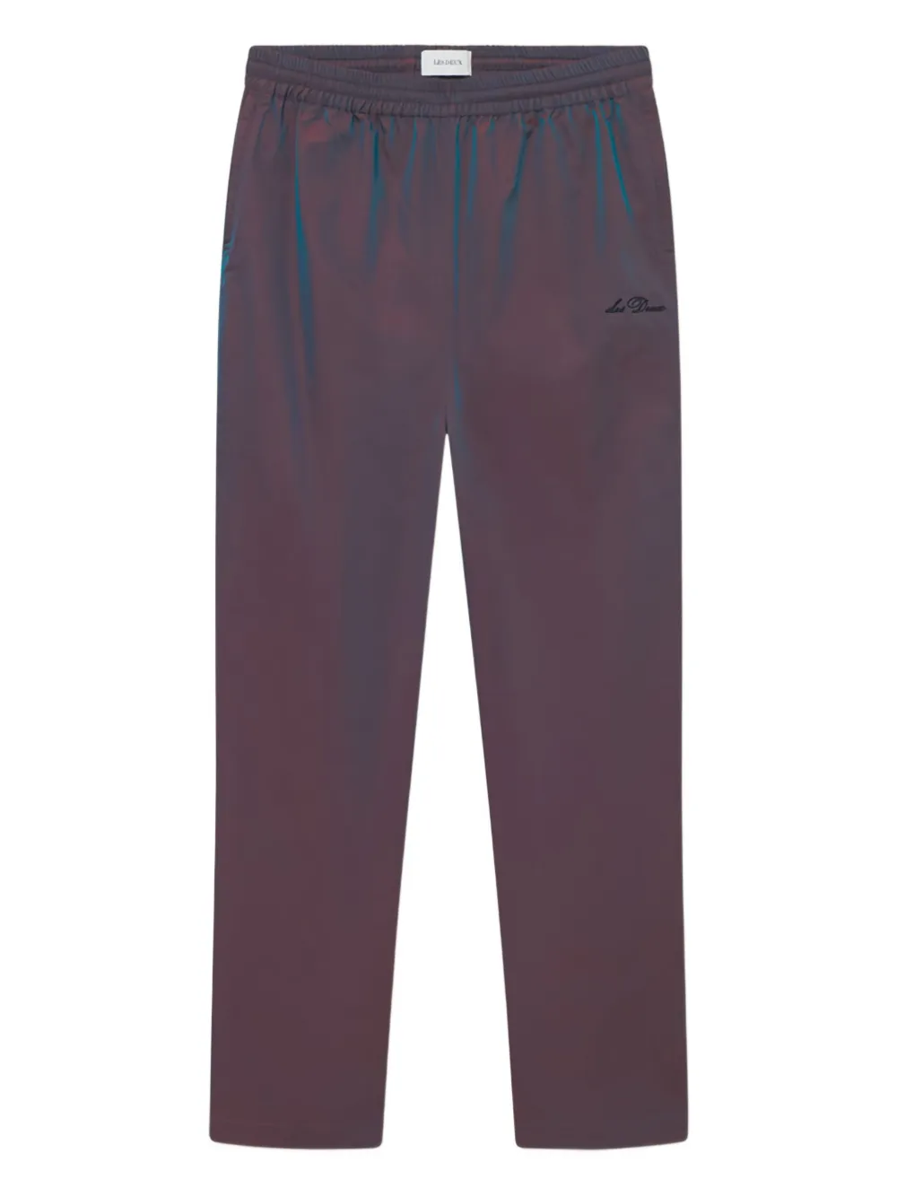 Les Deux iridescent elastic-waist trousers | Green | Image 1