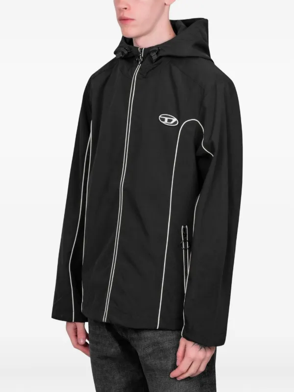 DIESEL J-Hives ブラック ナイロンジャケット Diesel J-Hives ジャケット | ブラック | FARFETCH JP