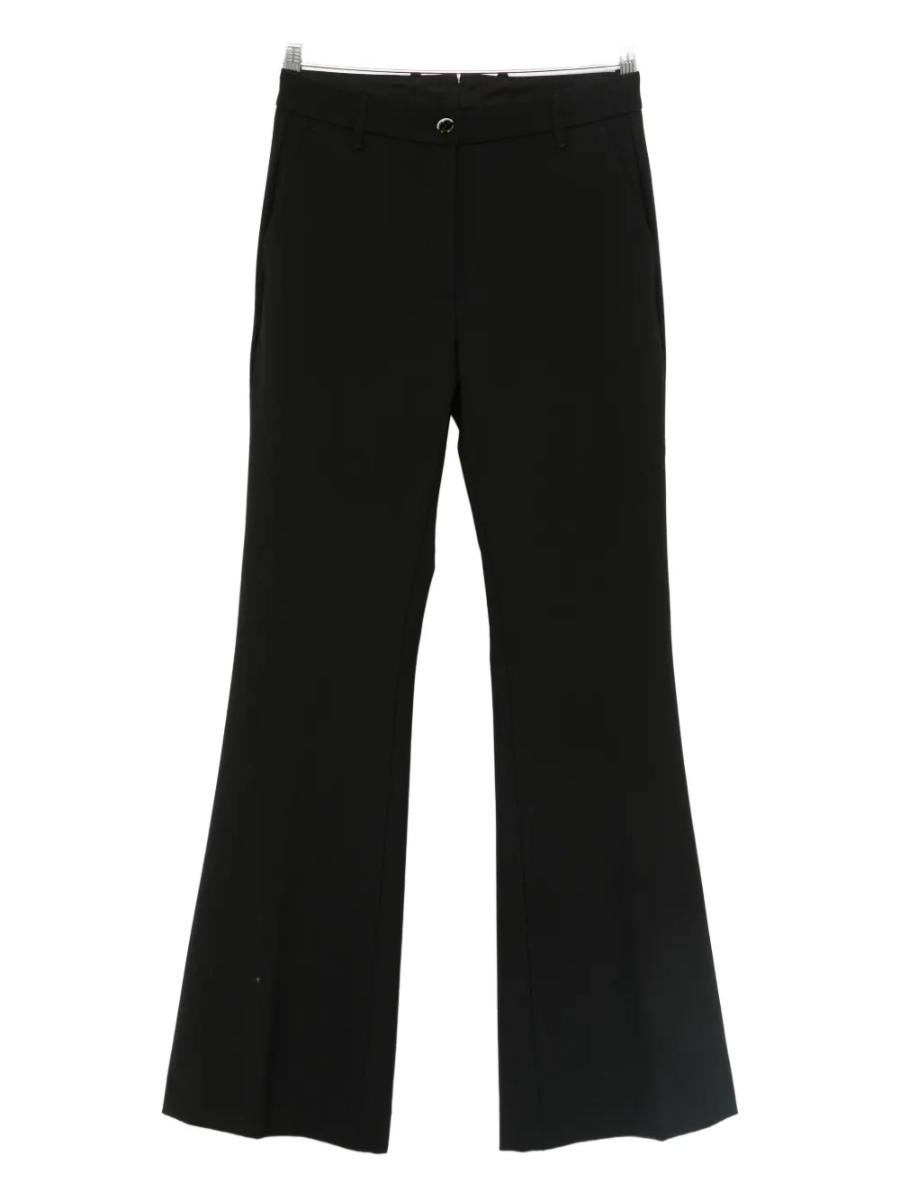 Nine In The Morning Paolina Flared Trousers In Black