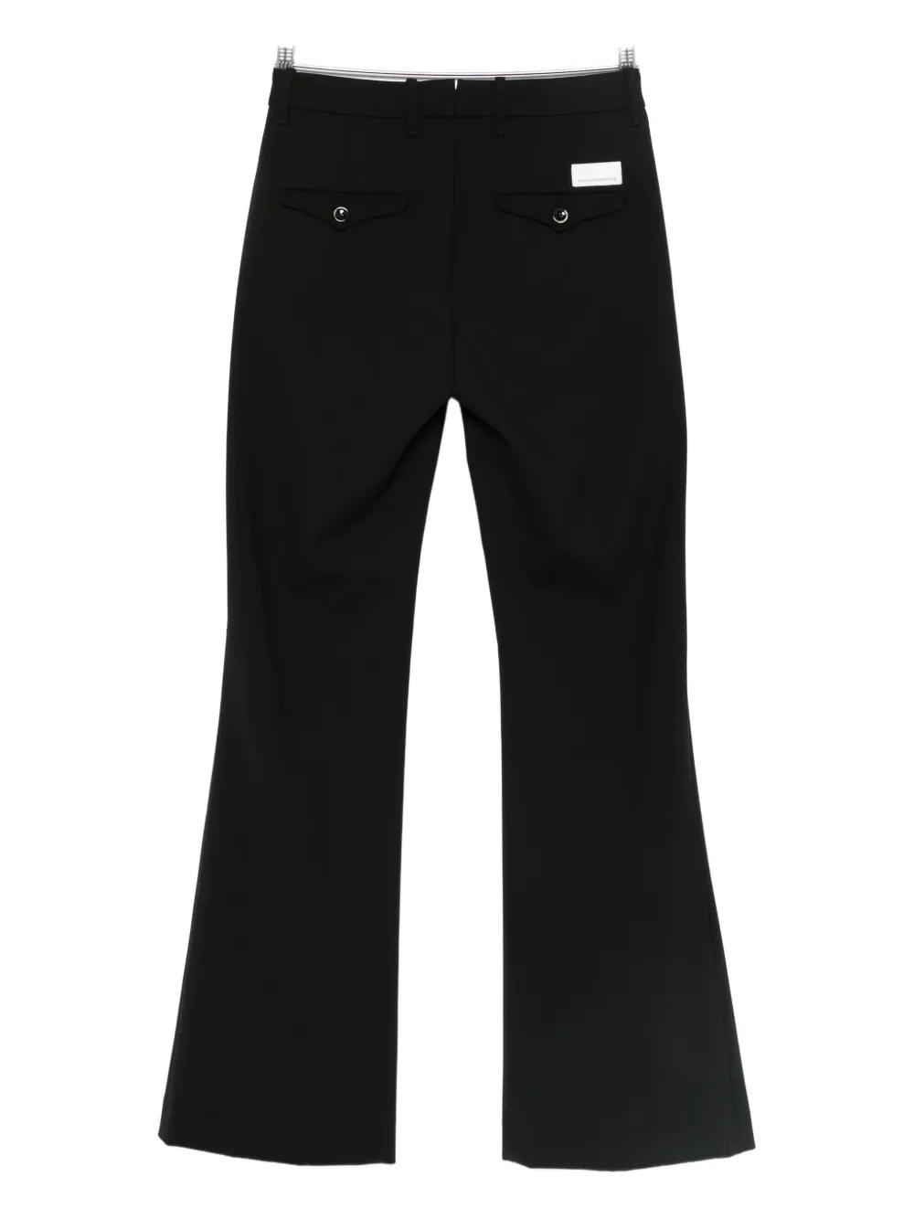 Nine In The Morning Paolina flared trousers - Zwart