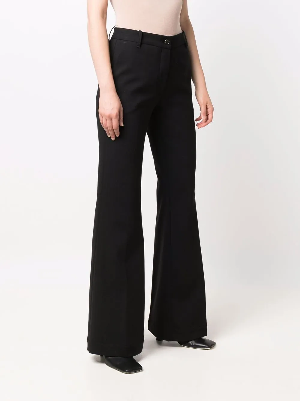Nine In The Morning High waist broek Zwart