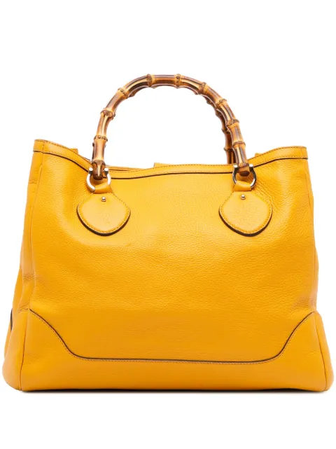 Gucci Pre-Owned 2016-2025 Medium Leather Bamboo Diana tote bag