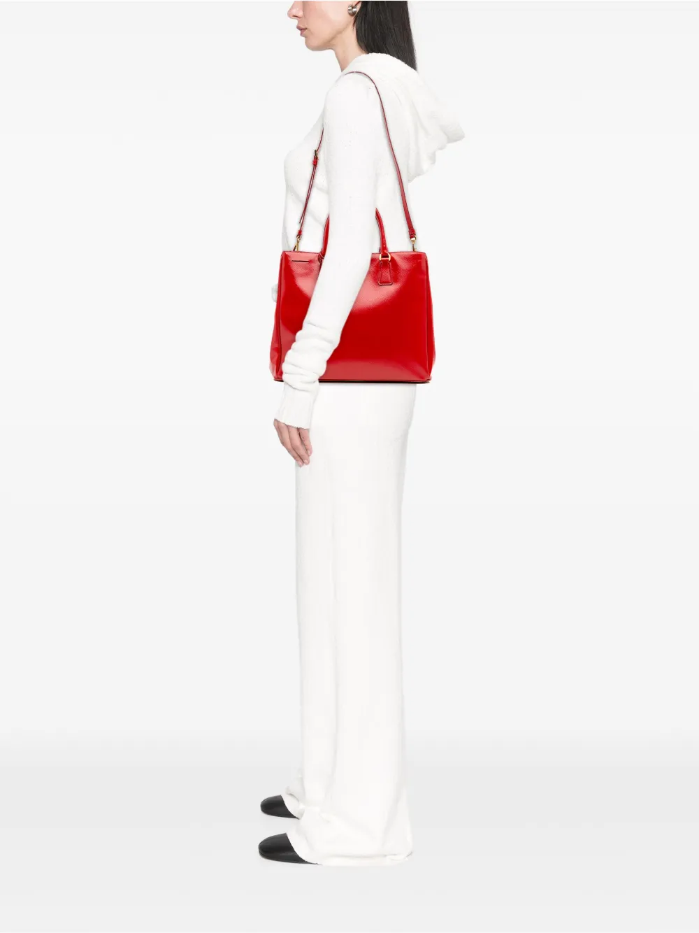 Prada Pre-Owned 2000-2025 Large Saffiano Vernice Galleria satchel | Pre-Owned | Image 2