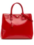 Prada Pre-Owned 2000-2025 Large Saffiano Vernice Galleria satchel - Red
