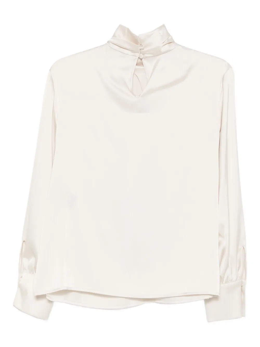 D.Exterior high-neck long-sleeve top - Wit