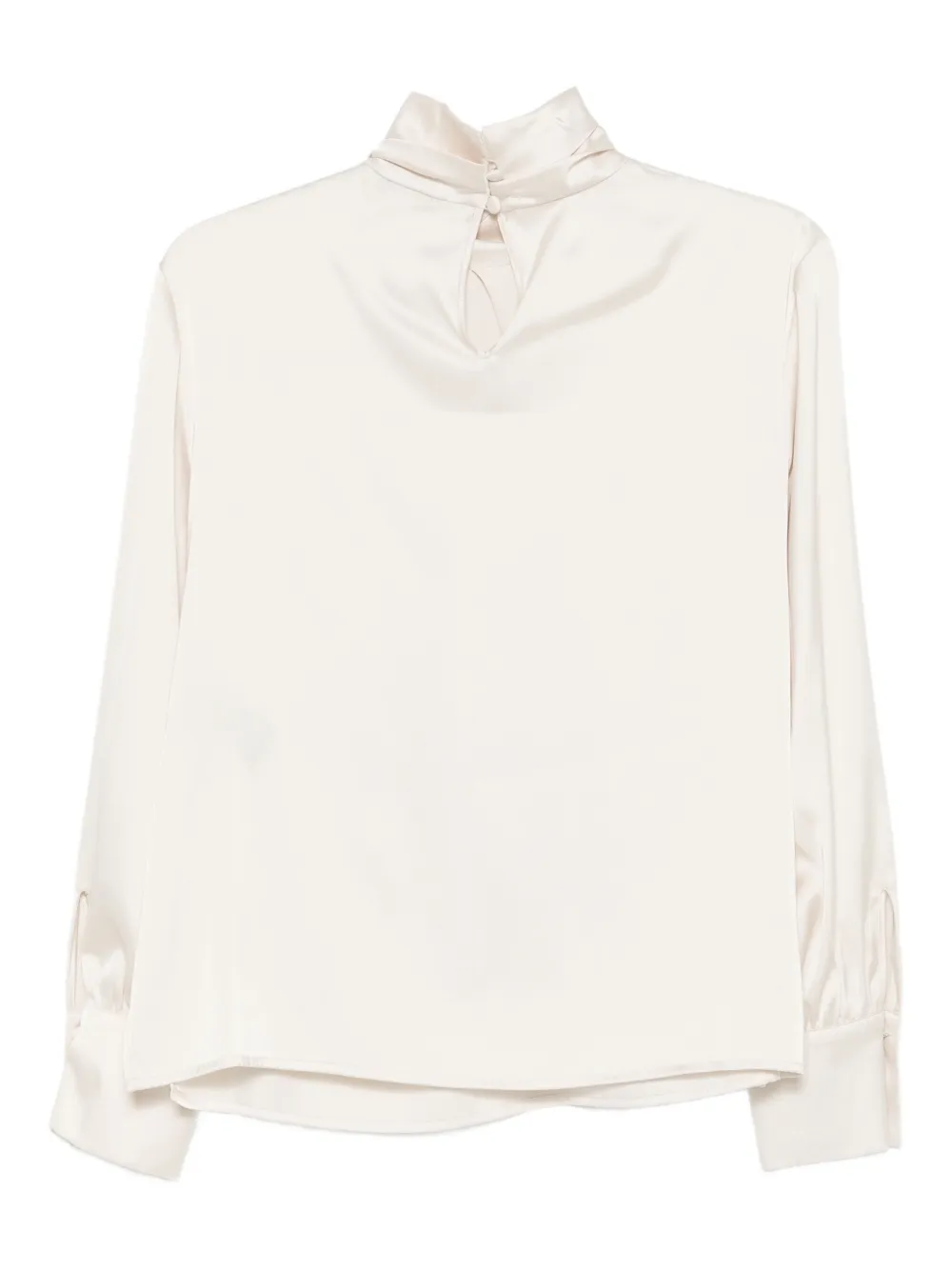 D.Exterior Top met hoge hals en lange mouwen Wit
