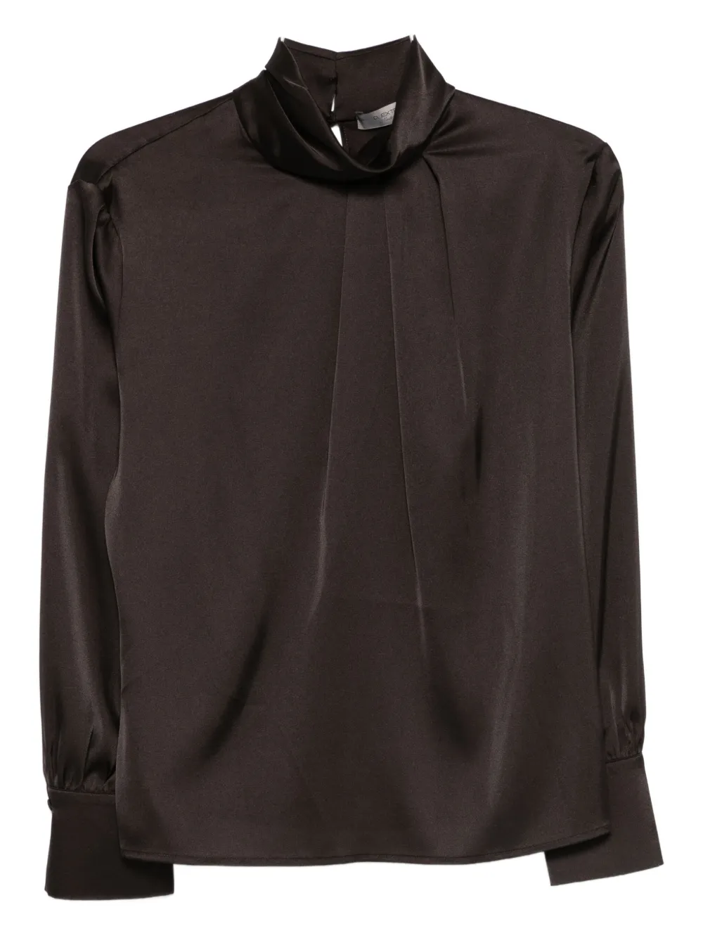 D.Exterior high-neck blouse - ブラウン D.Exterior high-neck blouse - ブラウン