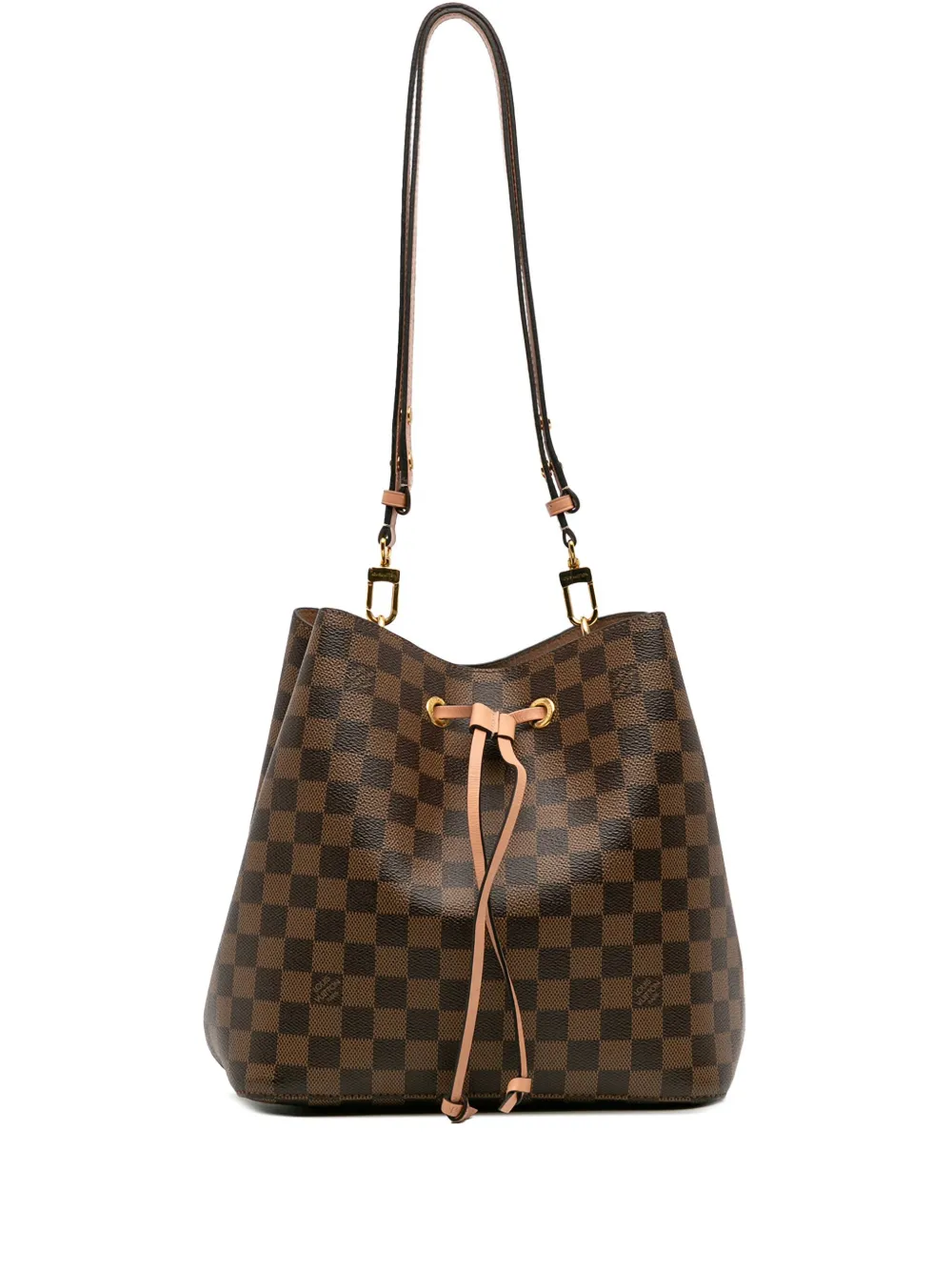 Louis Vuitton Pre-Owned 2019 Damier Ebene NeoNoe MM bucket bag - ブラウン Louis Vuitton Pre-Owned 2019 Damier Ebene NeoNoe MM bucket bag - ブラウン