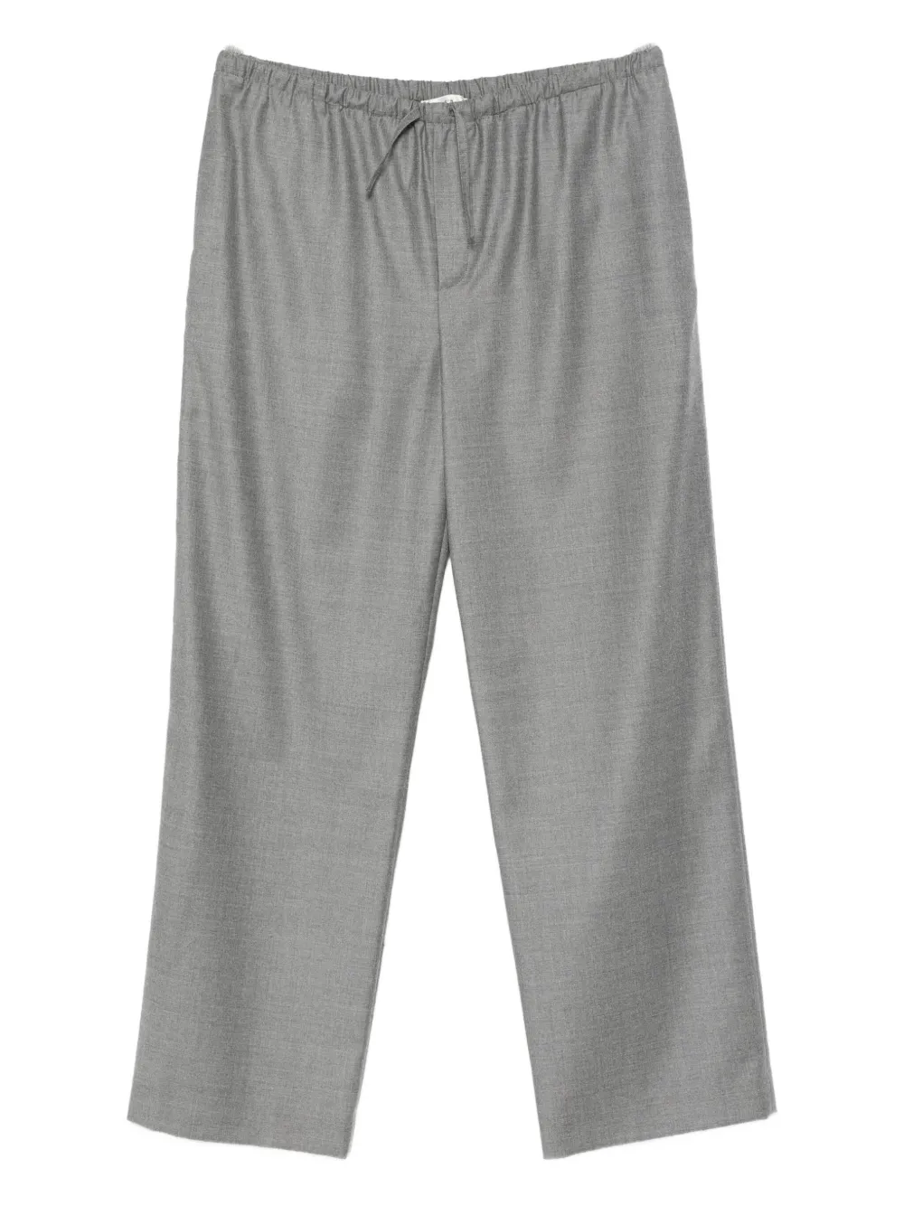 The Row Wool Straight-leg Trousers In Gray