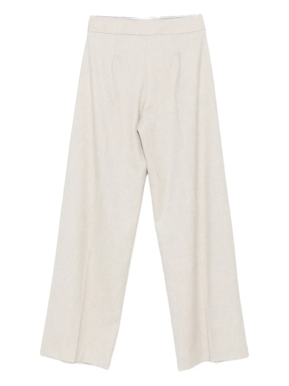 D.Exterior pleated trousers - Beige