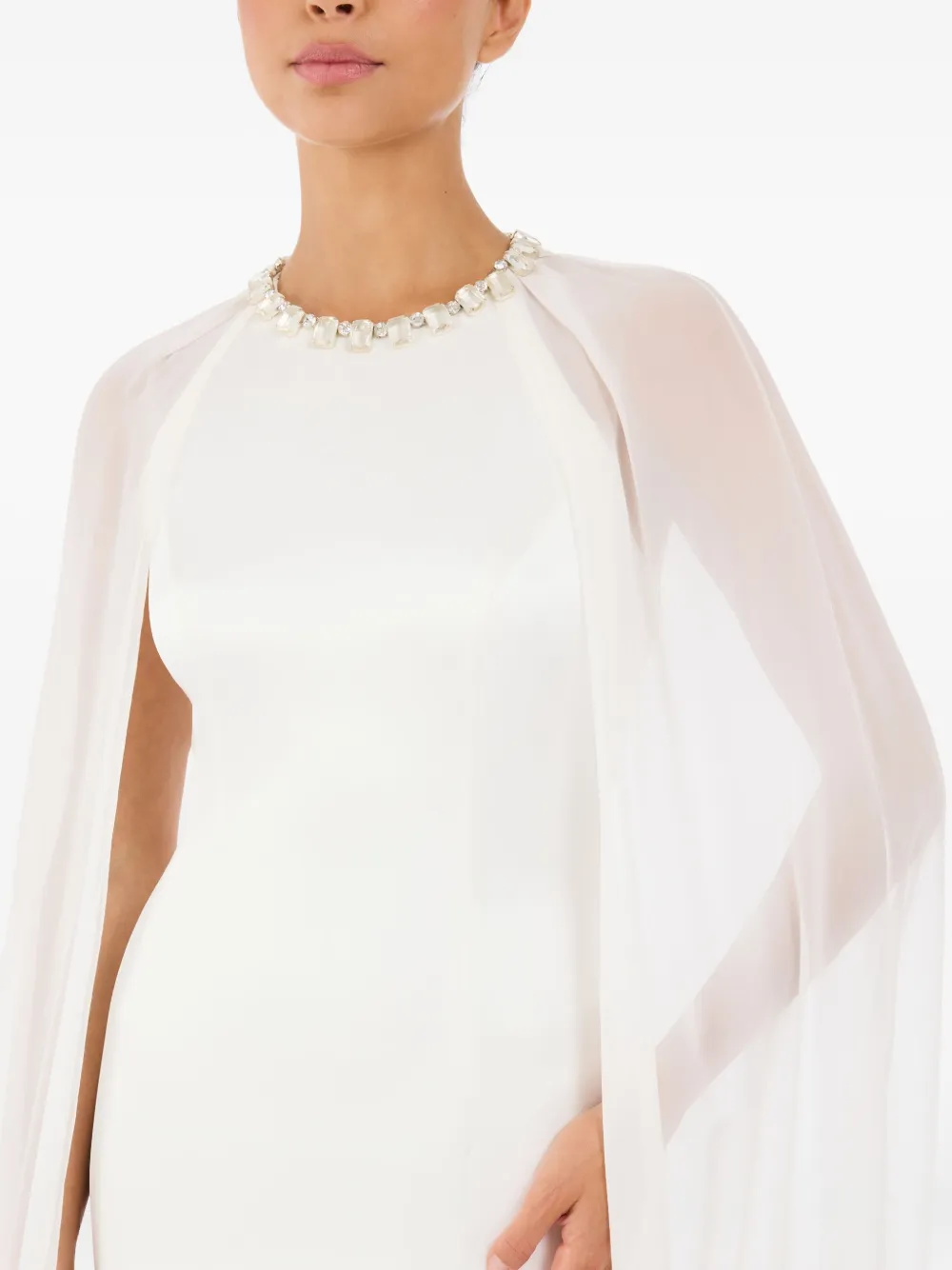 Jenny Packham Dream Catcher verfraaide maxi-jurk Beige