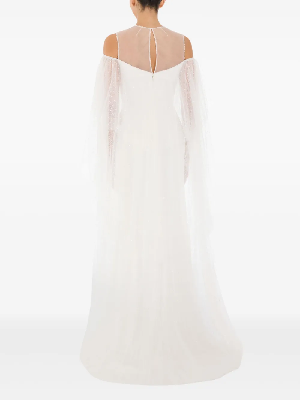 Jenny Packham Trevi jurk met ruches Wit