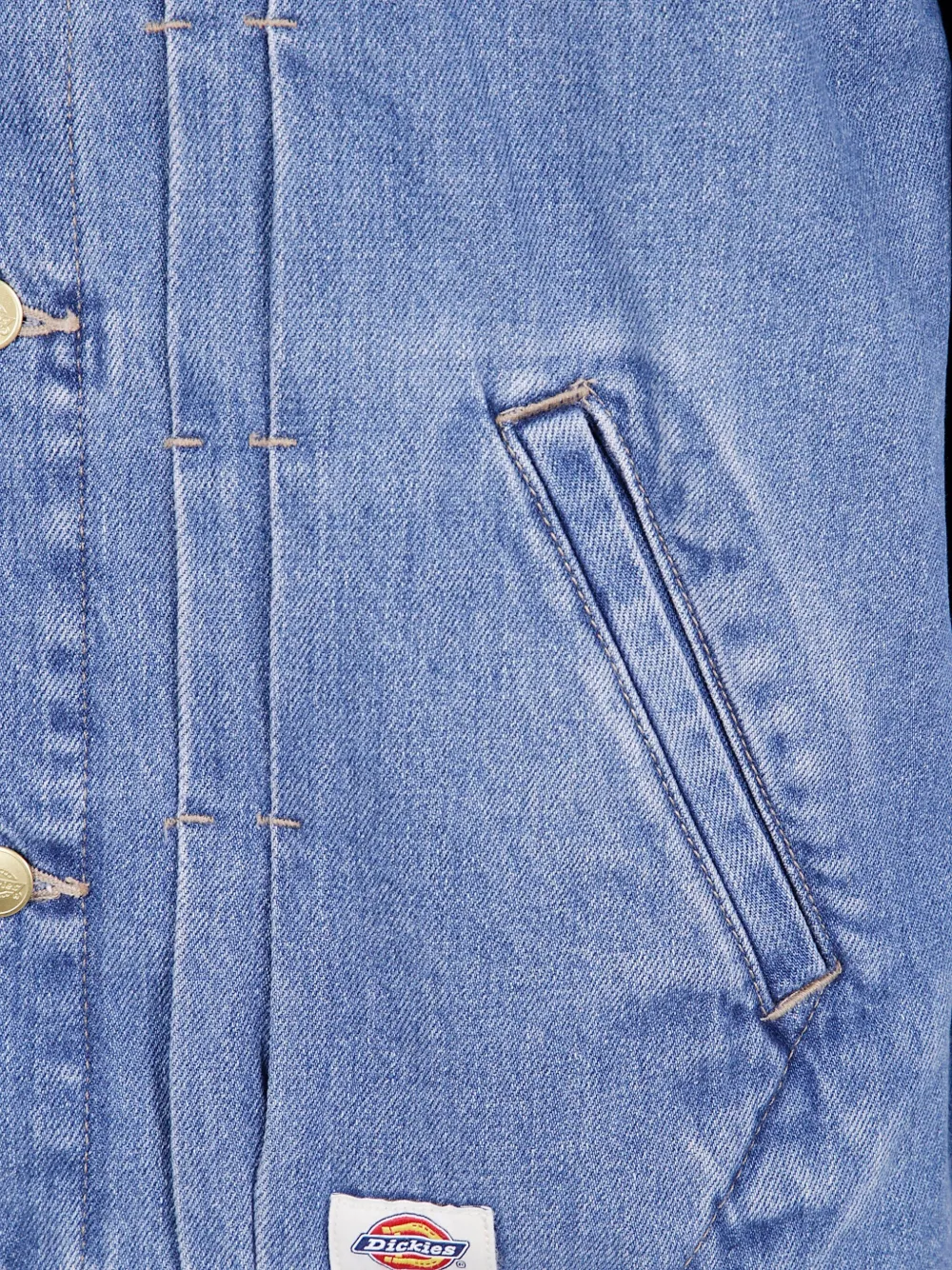 DICKIES Denim truckerjack Blauw