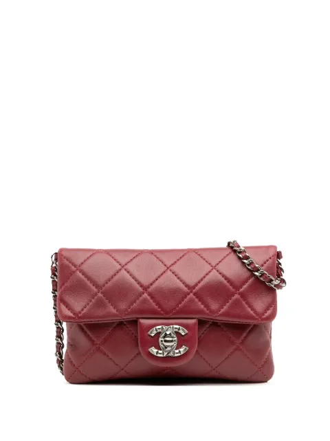 CHANEL Pre-Owned 2012-2013 Mini Lambskin Mineral Nights Flap crossbody bag