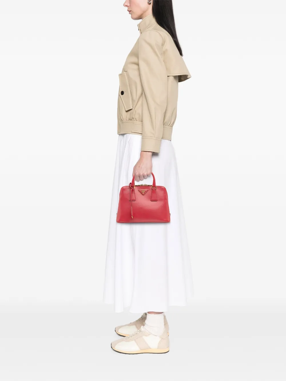 Prada Pre-Owned 2010-2025 Limited Edition Small Saffiano Vernice Promenade satchel | Pre-Owned | Image 2