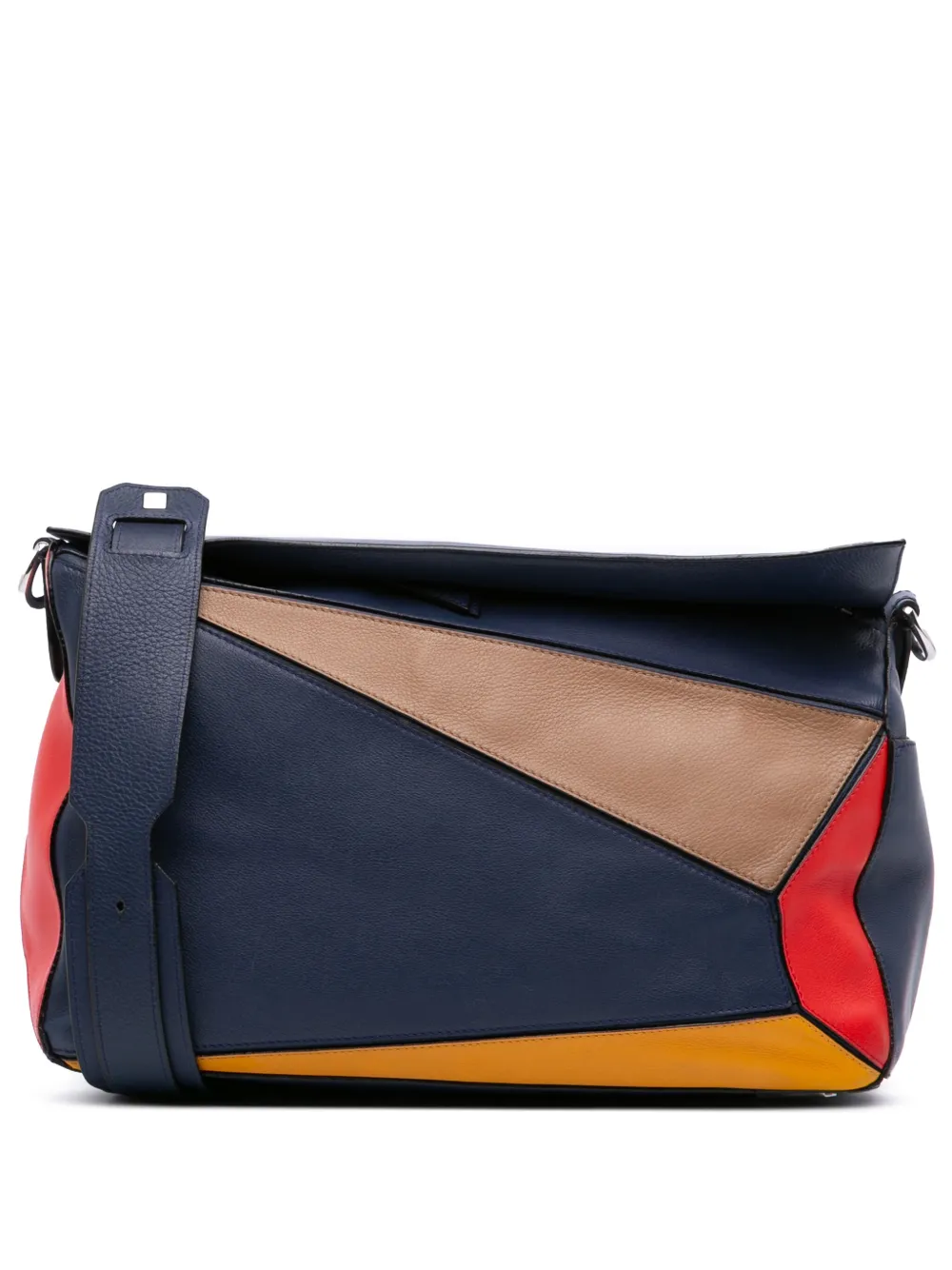 Loewe Pre-Owned 2010-2025 Large Multicolor Calfskin Puzzle satchel | Blue | Image 1