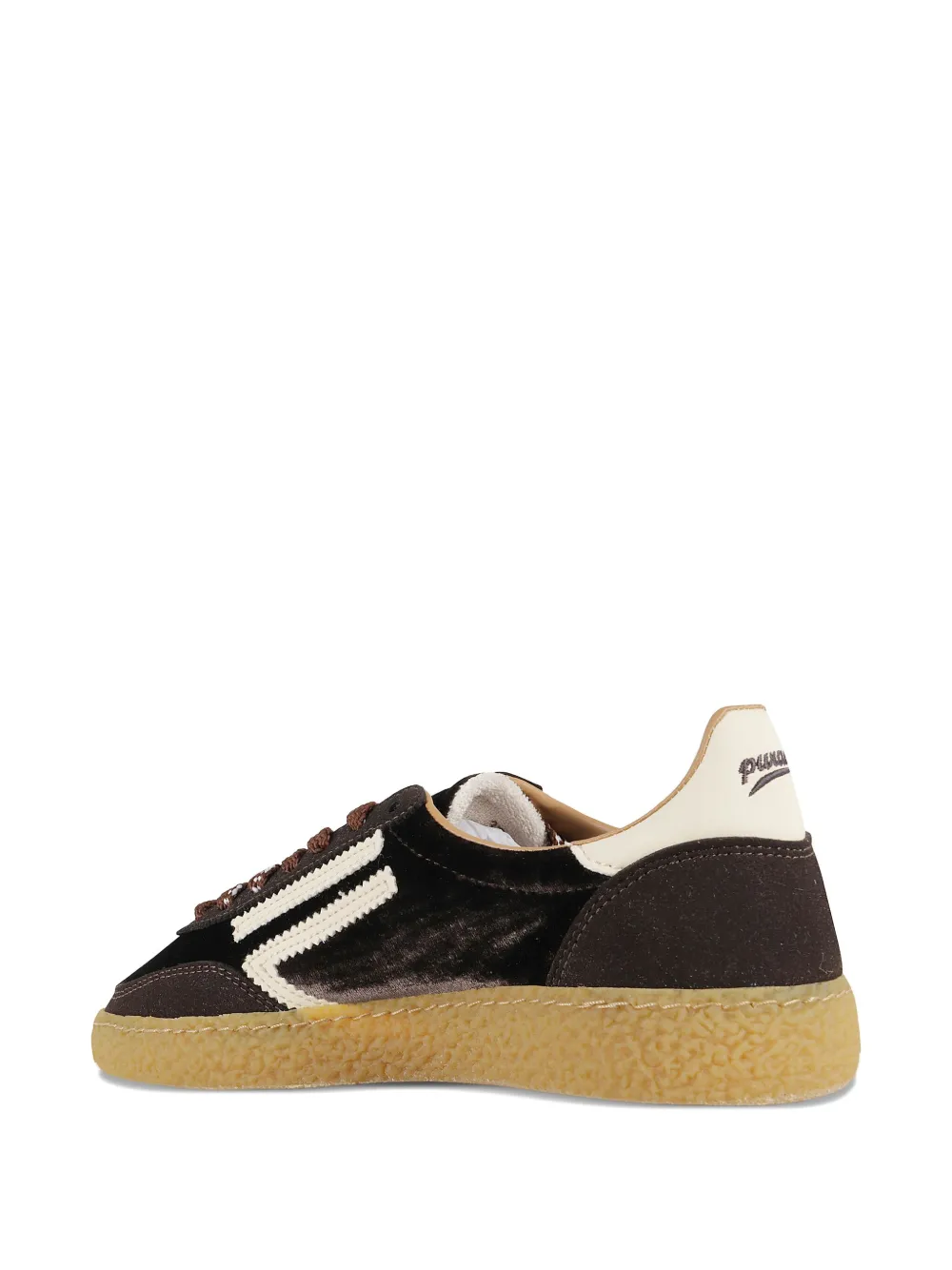 Puraai Stripe-detail Sneakers In Brown