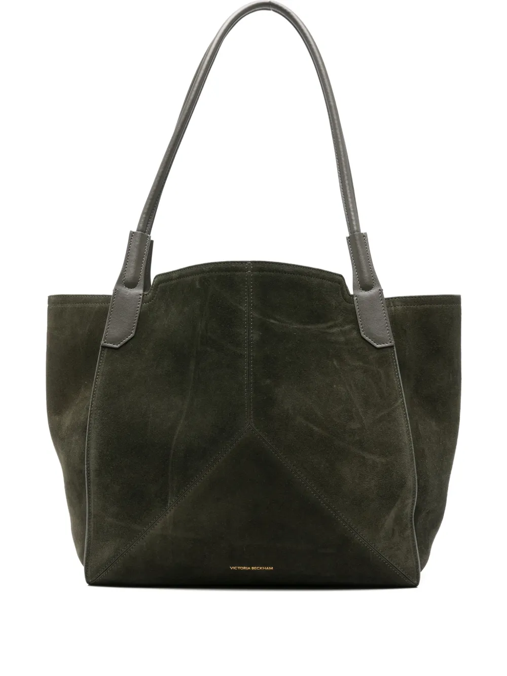 Victoria Beckham Borsa a spalla in pelle scamosciata - Verde