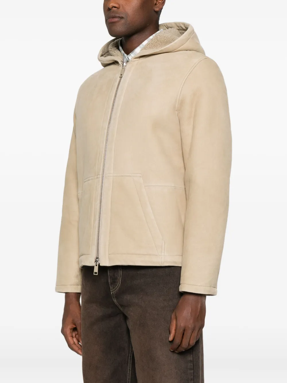 Yves Salomon Jack met capuchon Beige