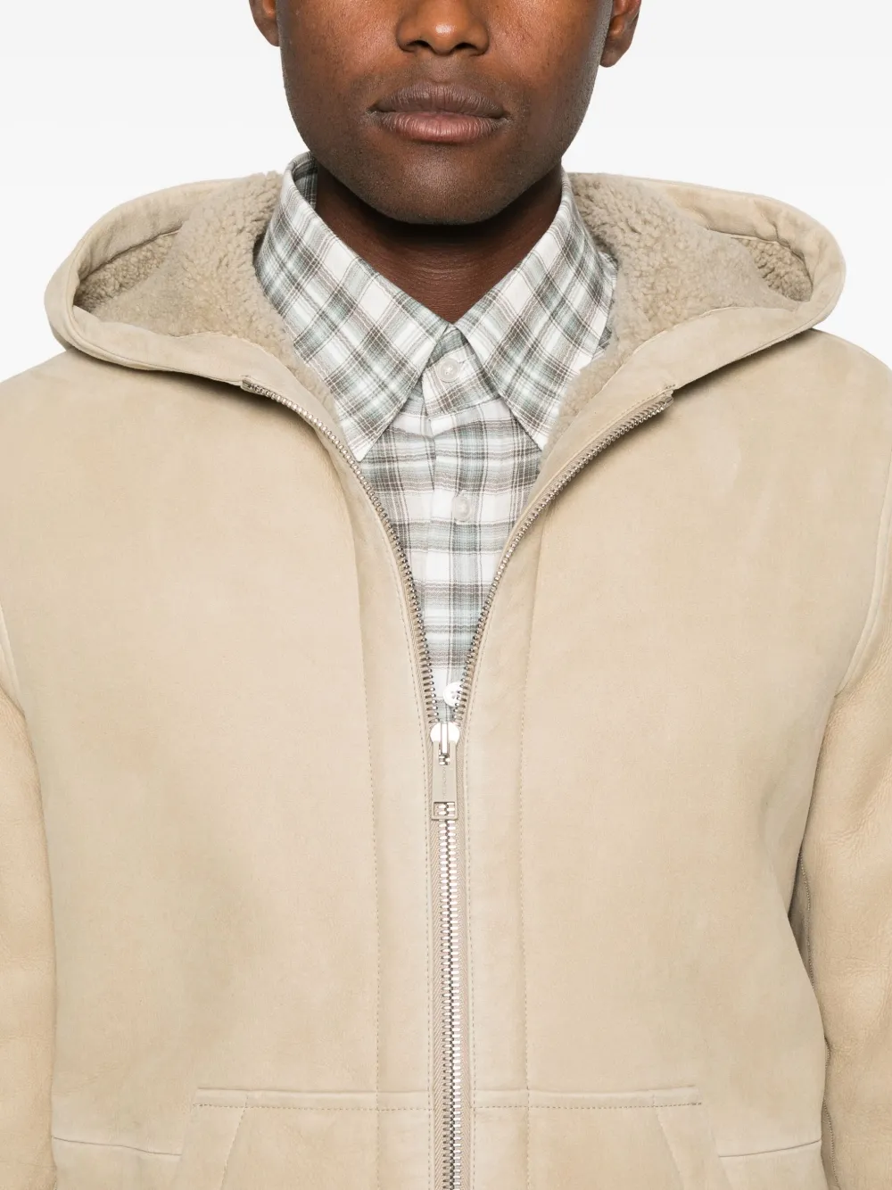 Yves Salomon Jack met capuchon Beige