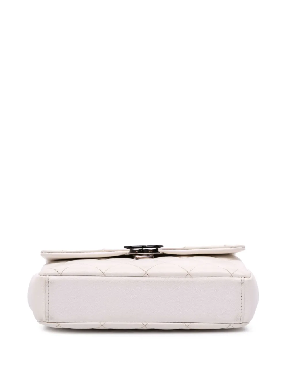 Pre-owned Chanel 2020 Small Quilted Caviar My Everything Flap Crossbody Bag In White