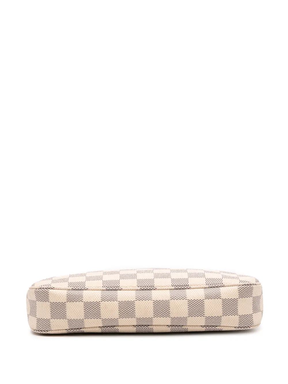 Pre-owned Louis Vuitton 2021-2025 Damier Azur Pochette Accessoires Shoulder Bag In White