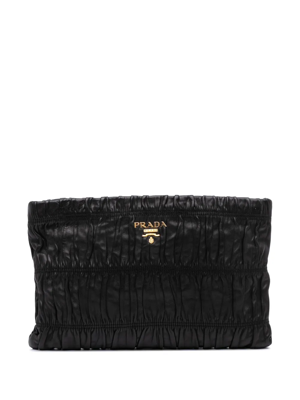 Prada Pre-Owned 2000-2013 Nappa Gaufre clutch bag | Black | Image 1