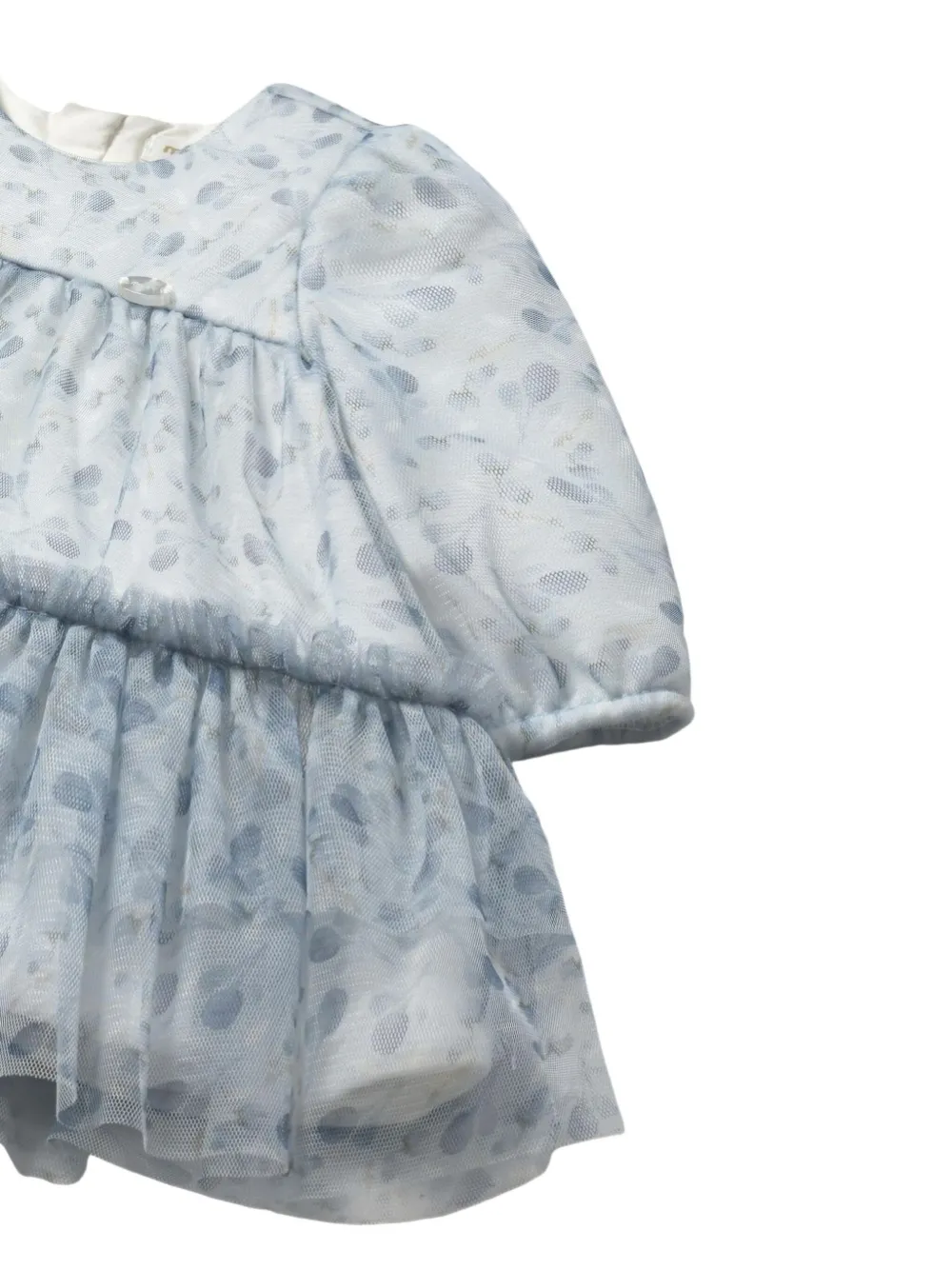 Mayoral Jurk met tulen ruches Blauw