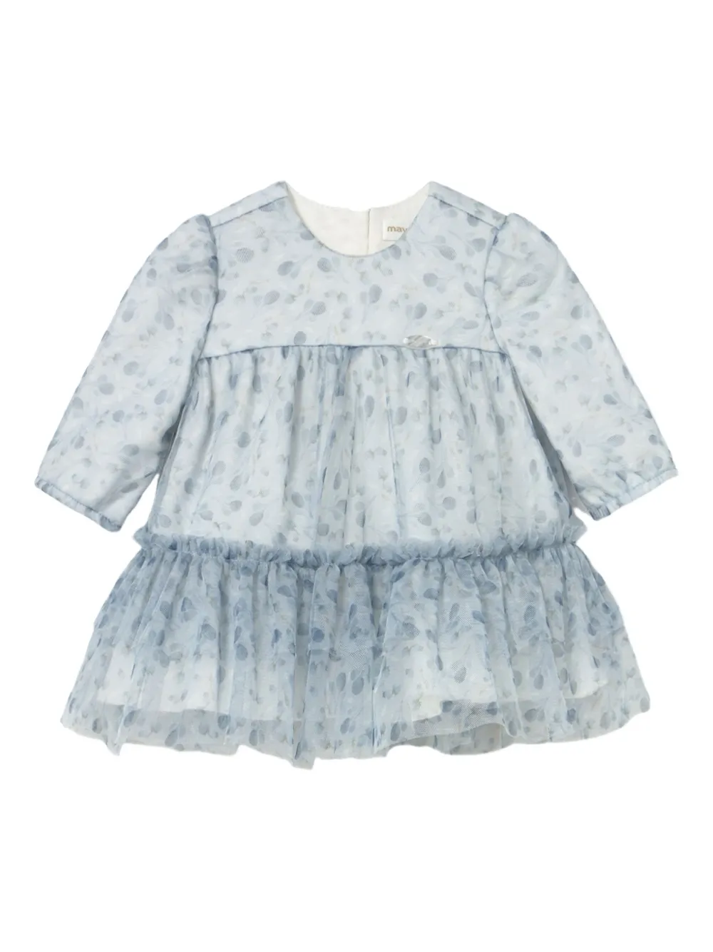 Mayoral tulle ruffled dress - Blu