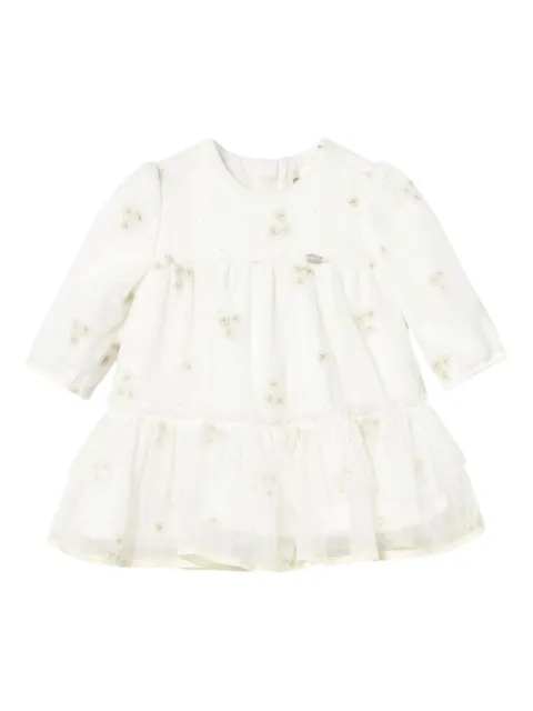 Mayoral floral-print tulle dress