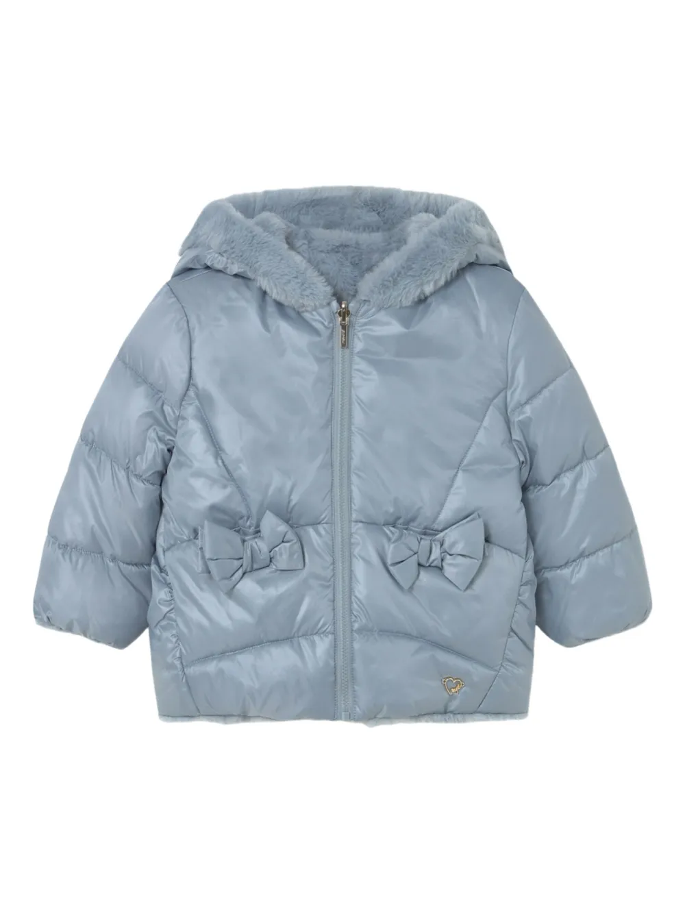 Mayoral Babies' Reversible Padded Jacket In Blue