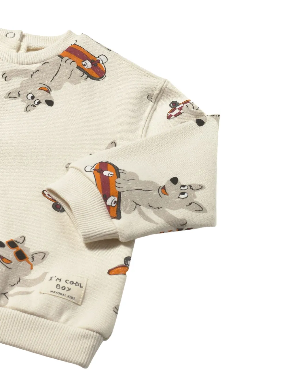 Mayoral Sweater met print Beige