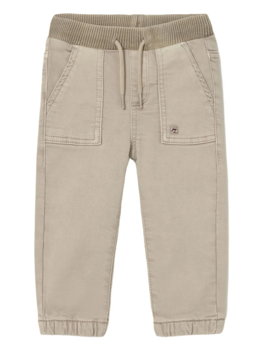 Mayoral Twill Jogger In Neutral