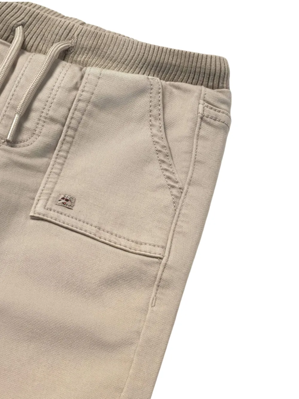 Mayoral Twill Jogger In Neutral