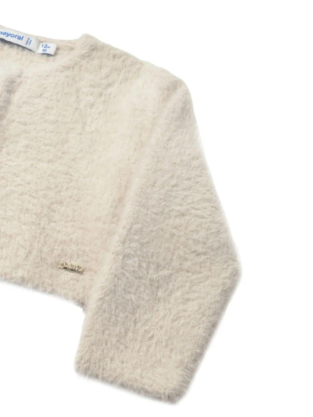 Mayoral Cropped bolero met textuur Beige