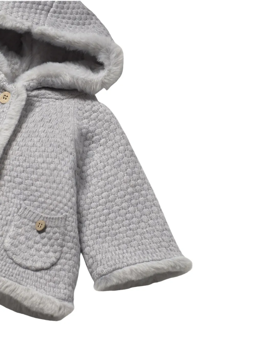 Mayoral Gebreid jack van imitatiebont Grijs