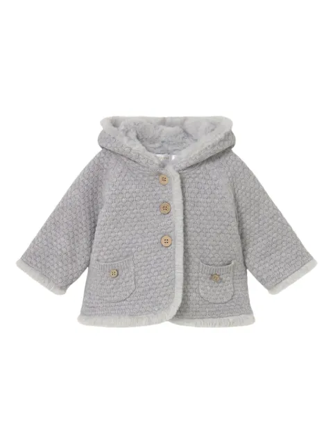 Mayoral faux-fur knit jacket