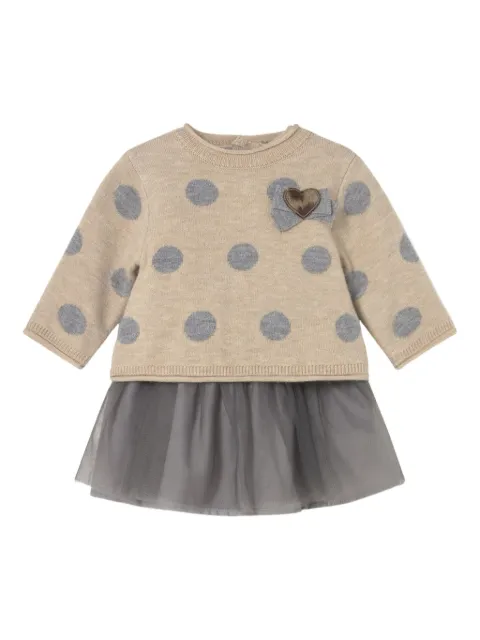 Mayoral polka-dot tulle dress
