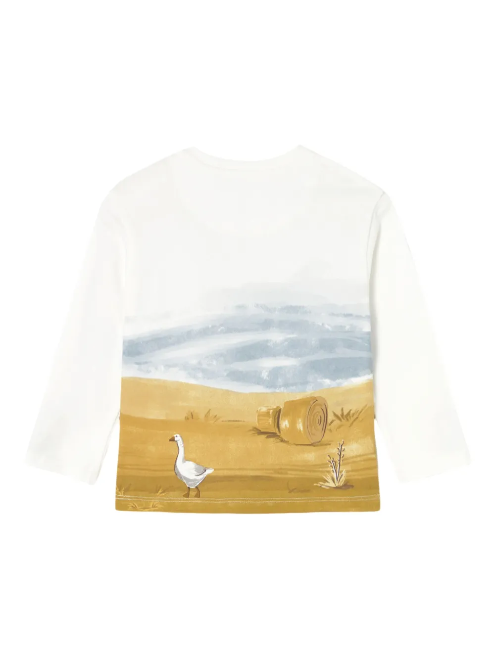 Mayoral Landscape-print T-shirt In White