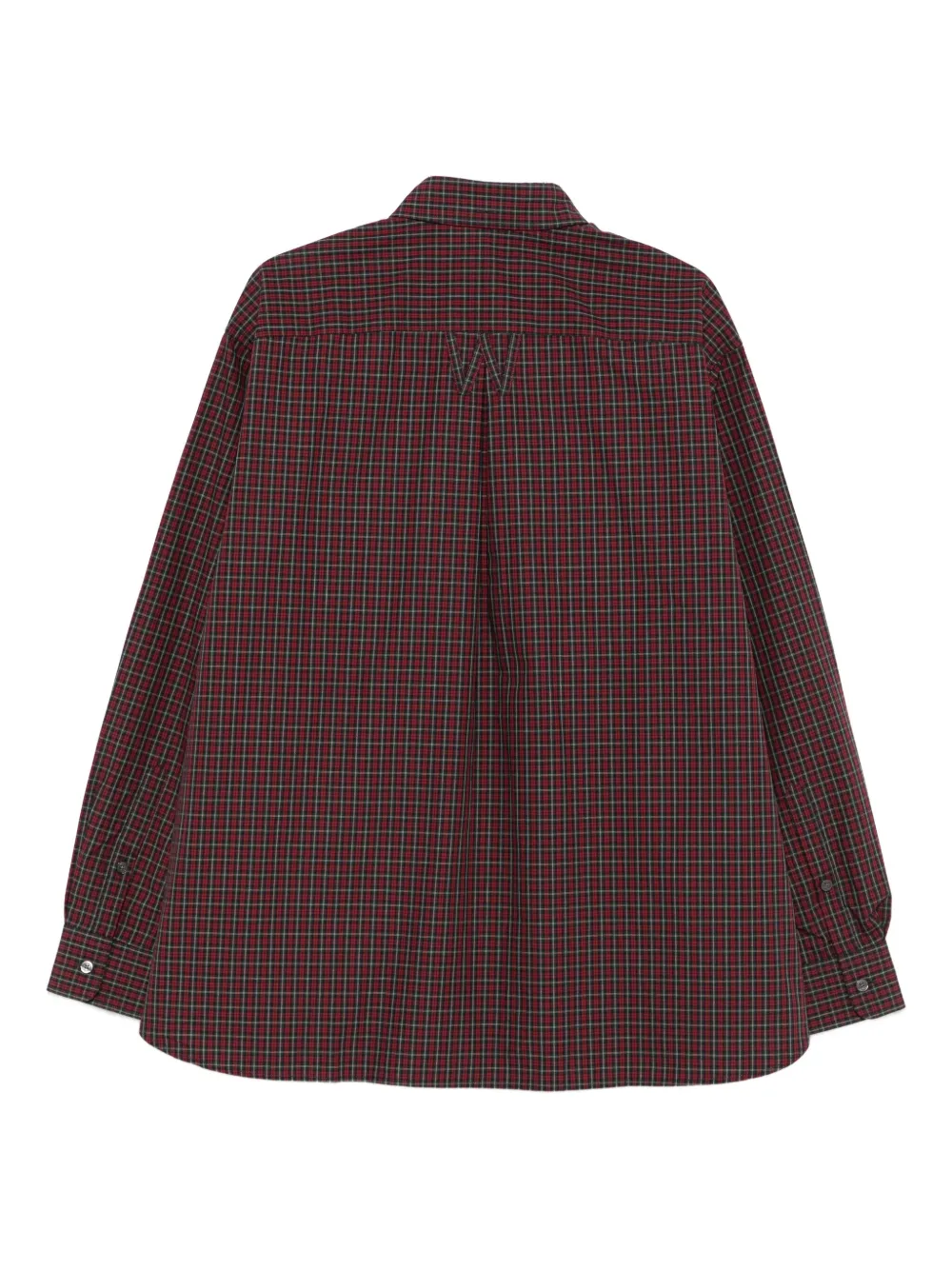 Willy Chavarria Checkered Shirt In Red