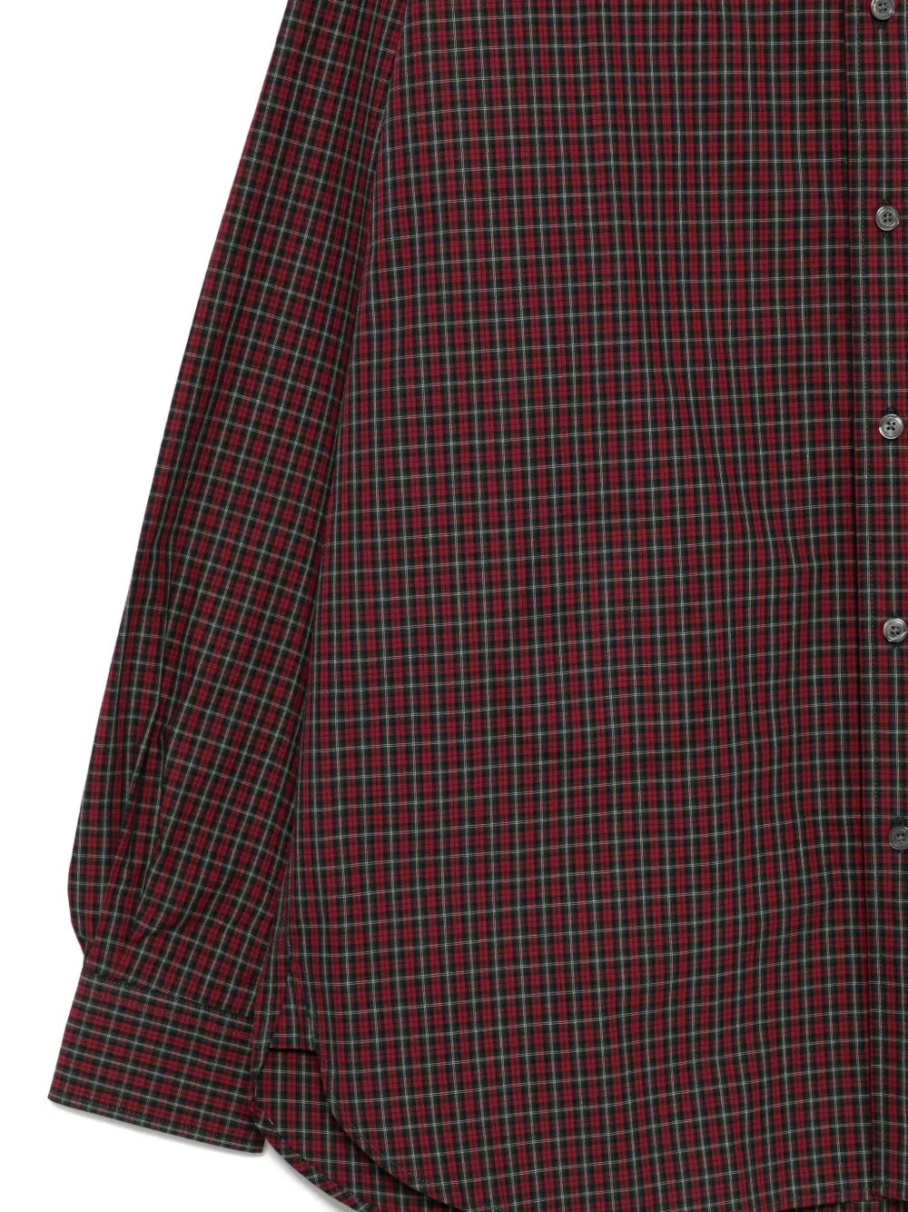 Willy Chavarria Checkered Shirt In Red