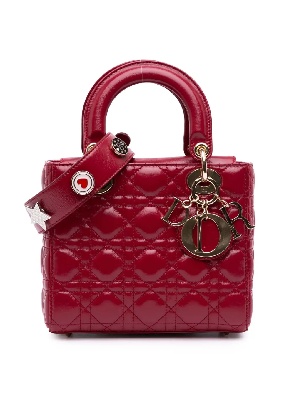 Christian Dior Pre-Owned 2018 Small Lambskin Cannage My ABCDior Lady Christian Dior Pre-Owned 2018 Small Lambskin Cannage My ABCDior Lady