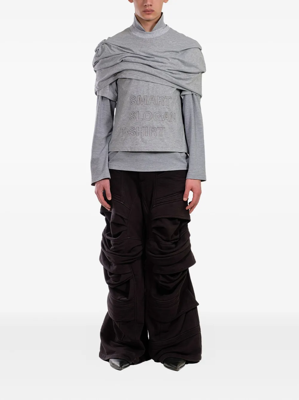 Natasha Zinko draped long sleeve T-shirt | T-Shirts | Image 2