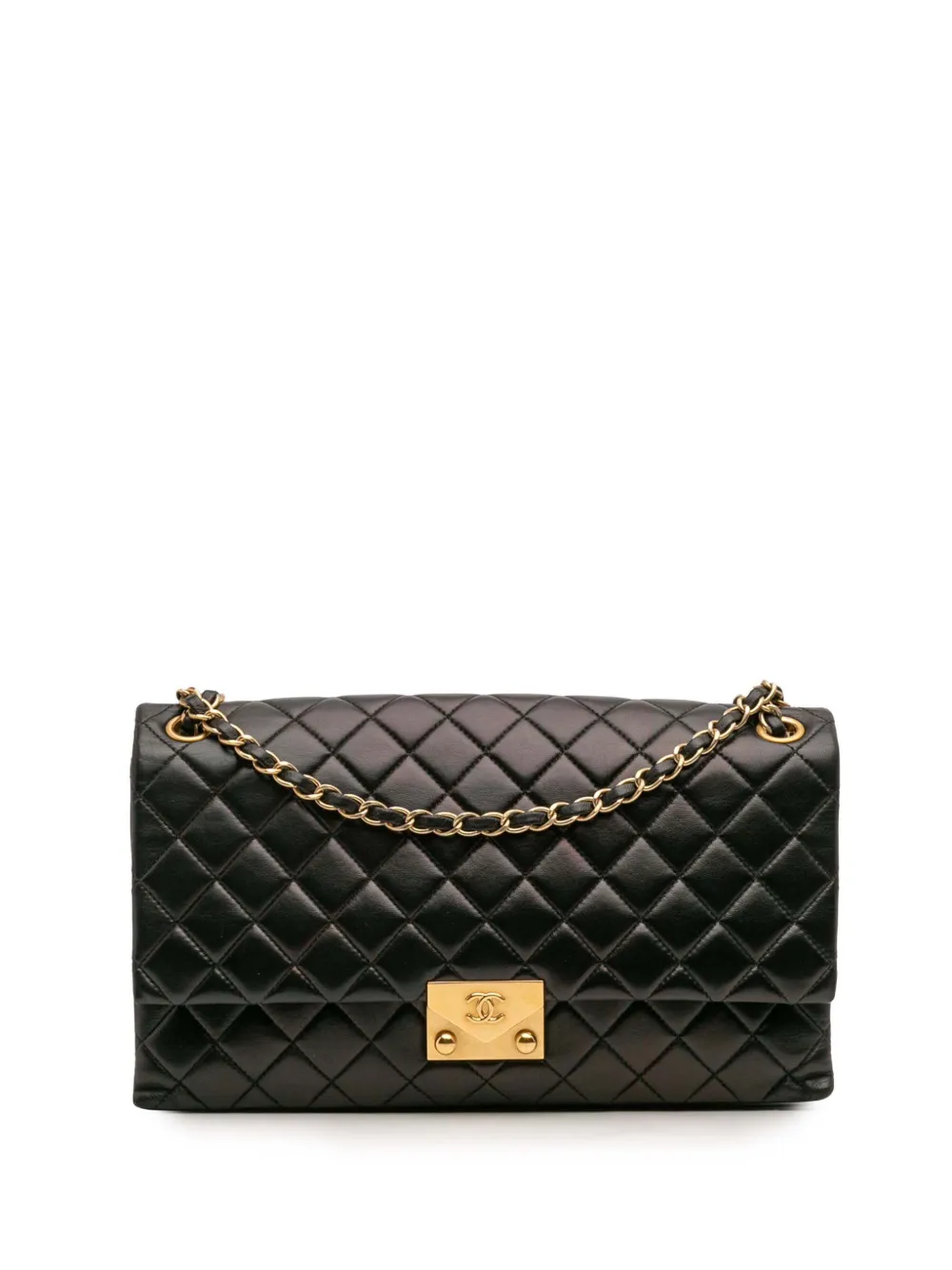 CHANEL Pre-Owned 2016-2017 マトラッセ ラムスキン パゴダ アコーディオン フラップ ショルダーバッグ - CHANEL Pre-Owned 2016-2017 マトラッセ ラムスキン パゴダ アコーディオン フラップ ショルダーバッグ -