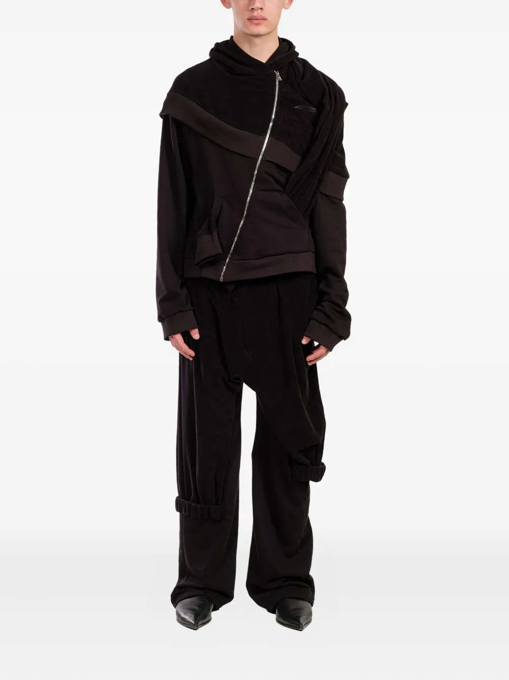 Natasha Zinko draped zip-front hoodie | Hooded Jackets | Image 2