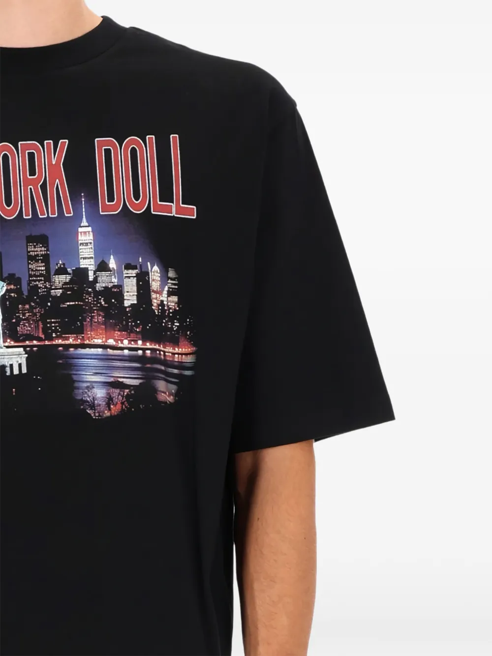 DSQUARED2 New York Doll-graphic T-shirt - Zwart
