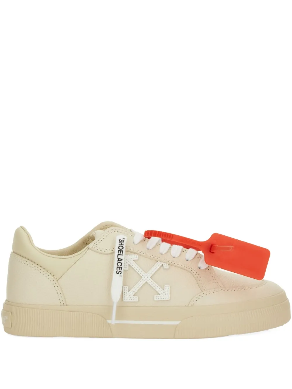 Off-white Arrows Leather Sneakers In Neutral