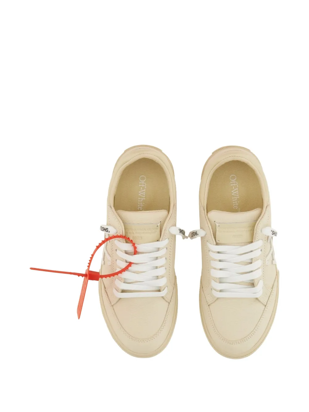 Off-white Arrows Leather Sneakers In Neutral