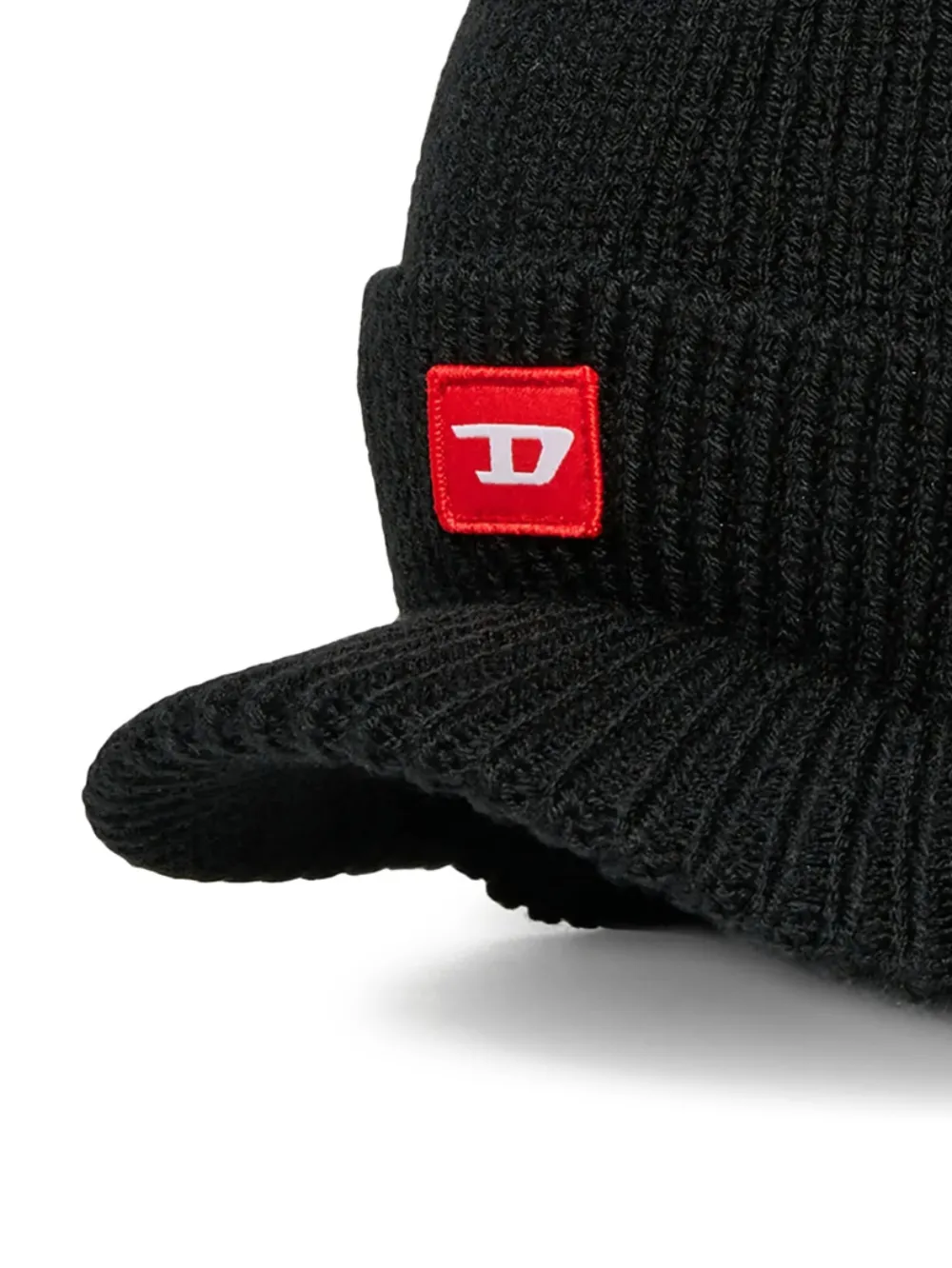 Diesel Kids logo plaque hat - Zwart